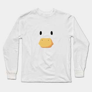 Simple Minimal Duck Face Long Sleeve T-Shirt